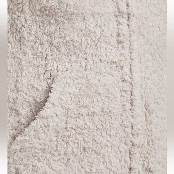 NWT Barefoot Dreams Cozychic Youth kids girls Sleeveless Hoodie Vest Stone soft - Picture 3 of 6